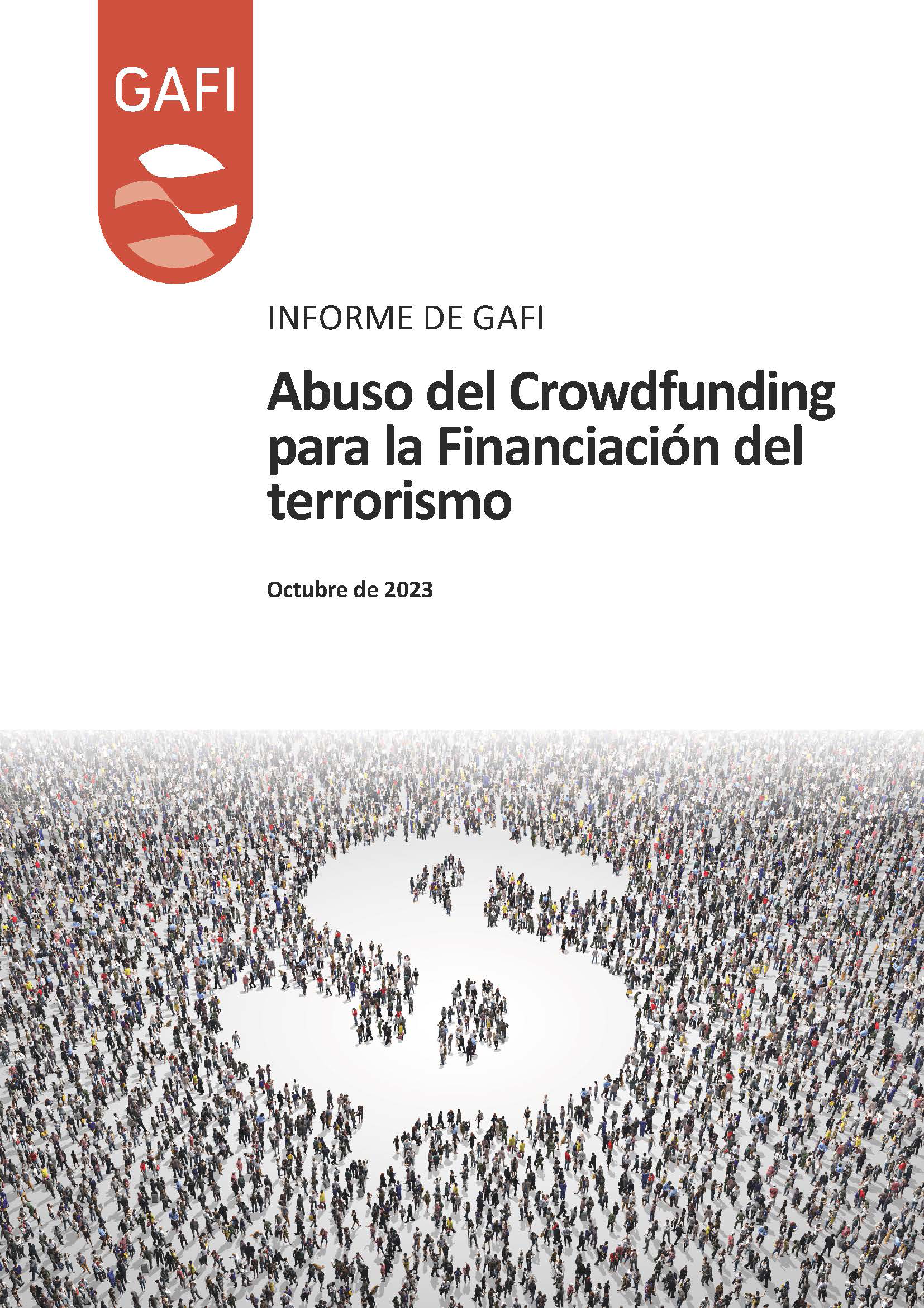 Portada del nforme GAFI - Abuso del Crowdfunding para la financiación del terrorismo